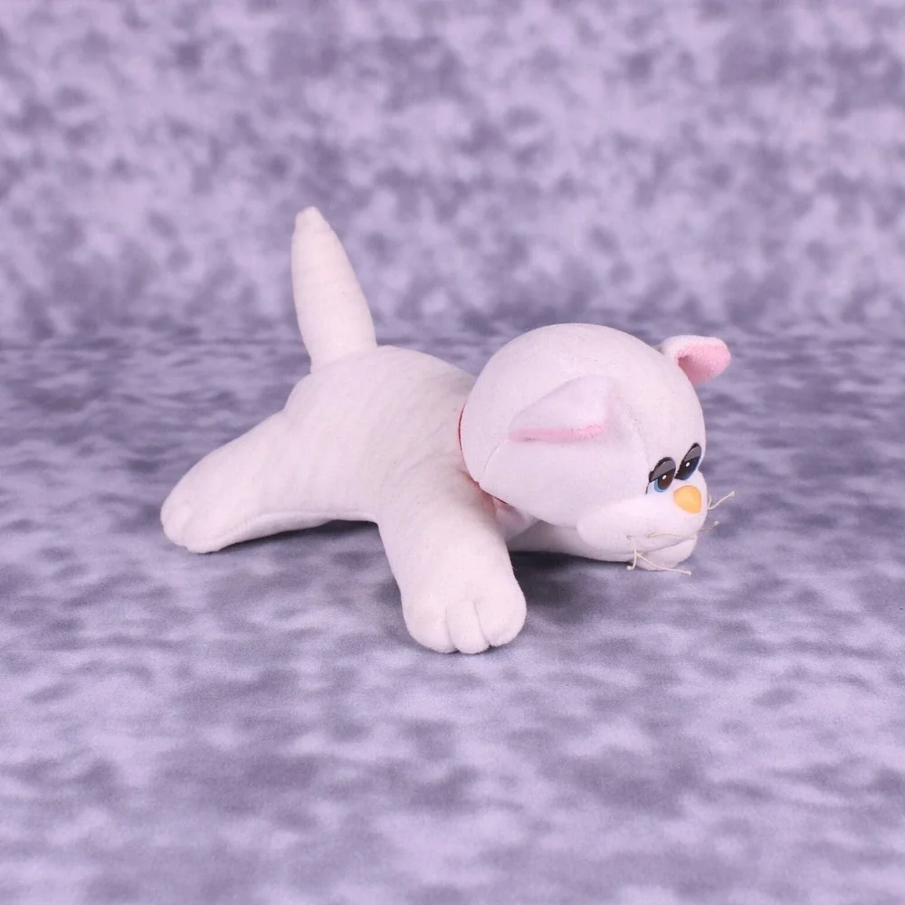 Tonka Pound Pur-ries White Cat Small Vintage 1980s Plush‎ Toy Retro Kidcore 1986